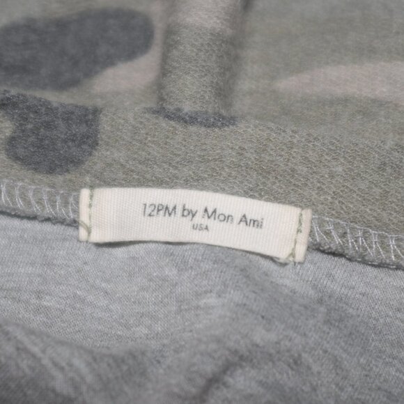 Oversized Distressed 12AM by Mon Ami USA Womens Camo Shirt Medium Green Flag - Picture 5 of 8
